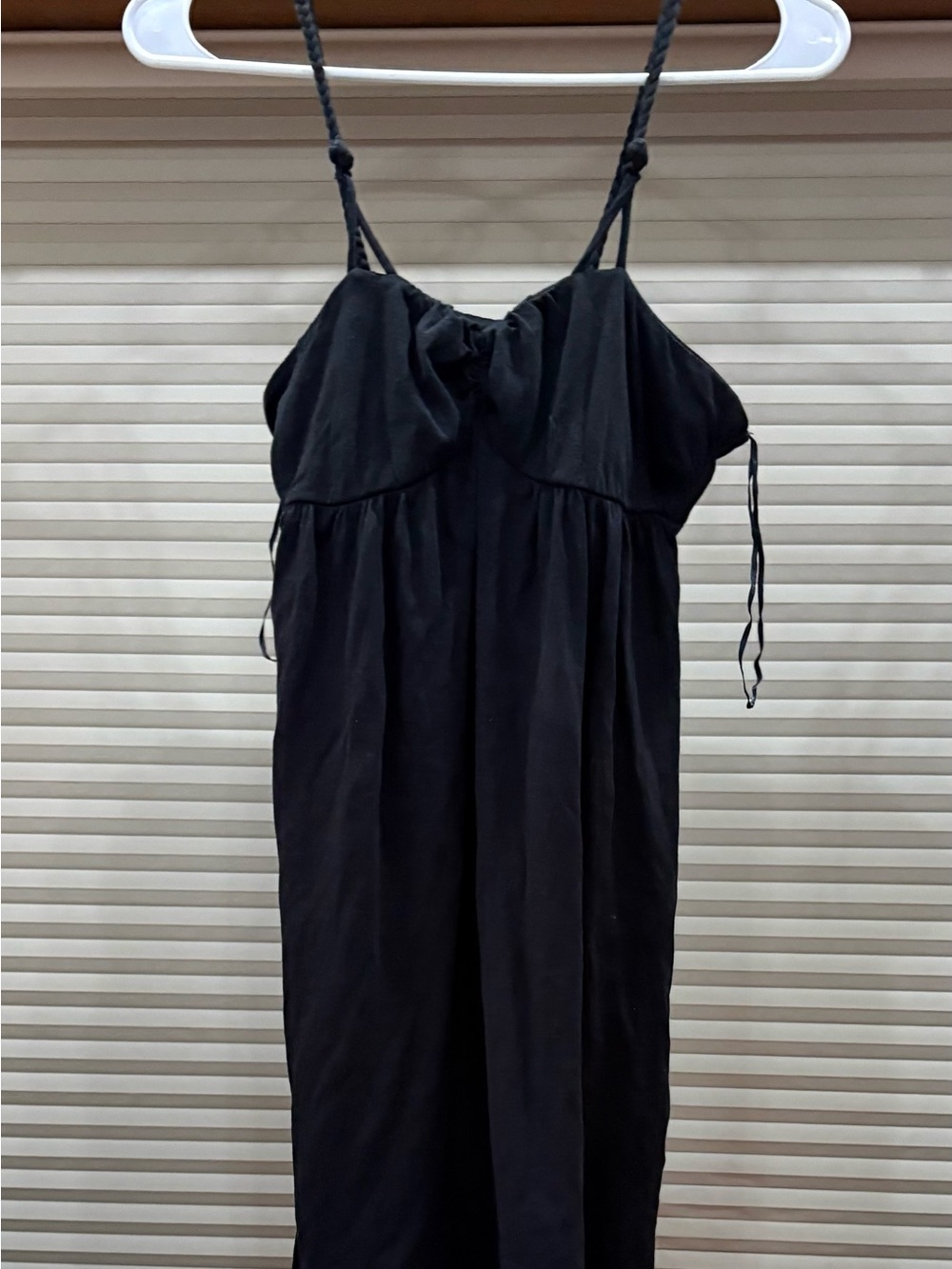 Reef Black Maxi Dress with Braided Straps